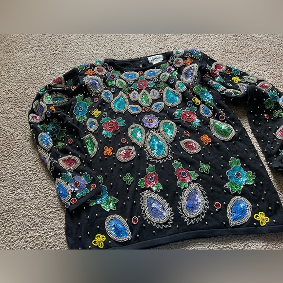 carducci Sweaters - Vintage “Carducci” jeweled sweater.